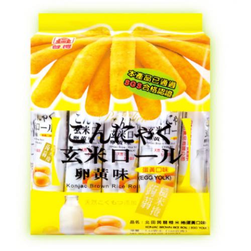 北田 蒟蒻糙米卷 蛋黃 160g