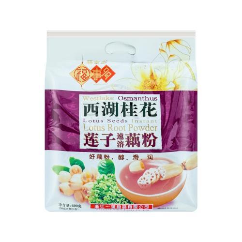 福事多 西湖桂花莲子速溶藕粉 600g