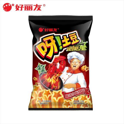 好丽友 呀土豆 脆脆星 麻辣小龙虾味 70g