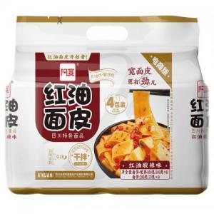 阿宽红油面皮 袋装 酸辣味 4X115g<b style='color: red'>(买1赠1)</b>