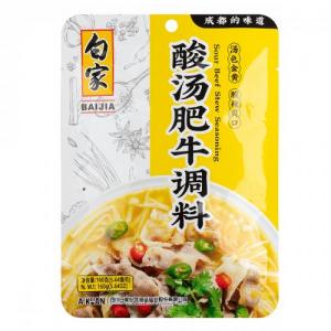 白家调料酸汤肥牛调料 160g